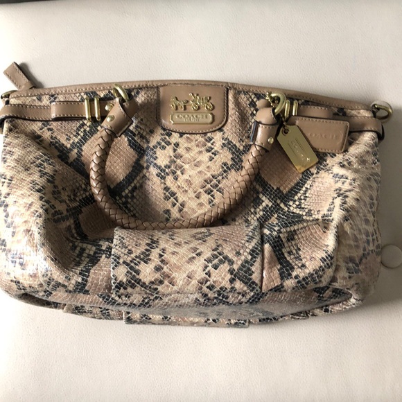 Coach purse- snakeskin print - Picture 2 of 3